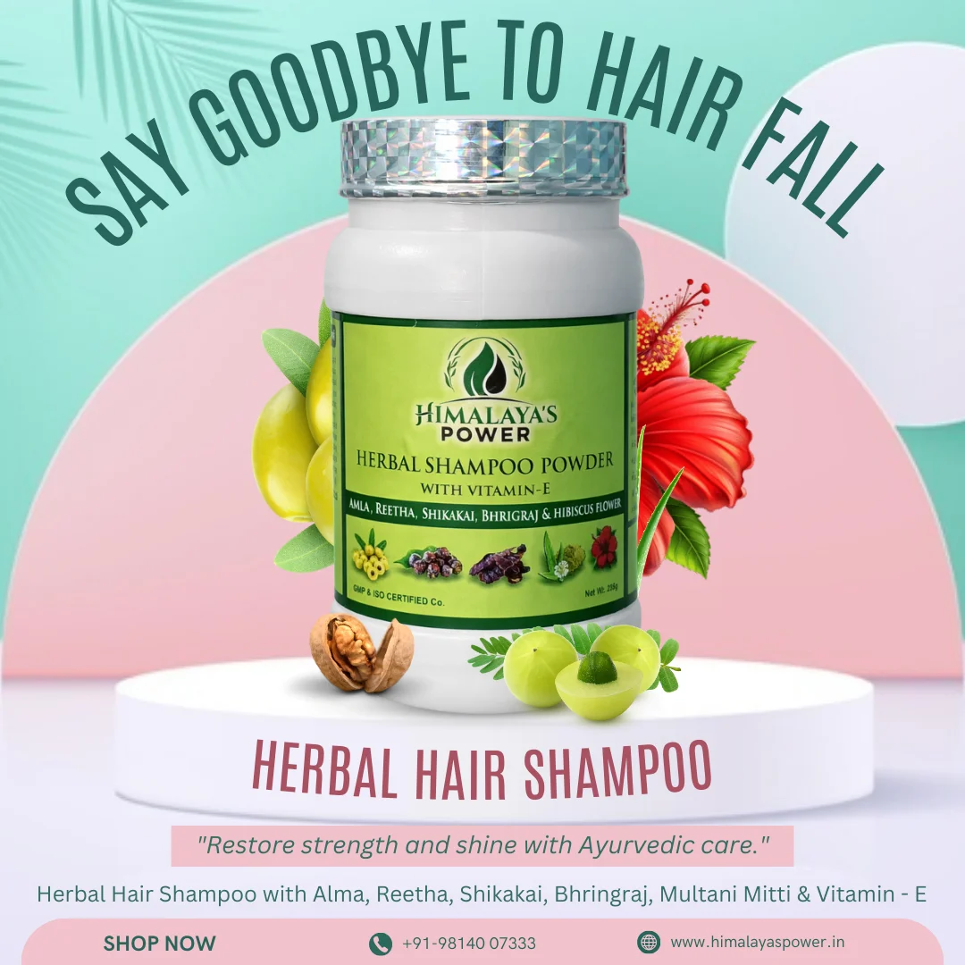 Himalaya’s Power Herbal Shampoo Powder – With Vitamin-E - Image 1